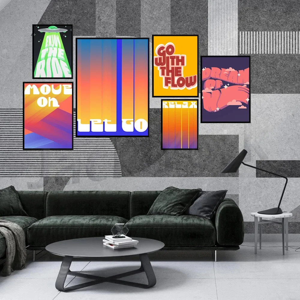 Enjoy The Ride Poster - Sci-Fi Typography Print - Conspiracy Theory Wall Art - Retro Word Art - Illustration - Alien Home Decor