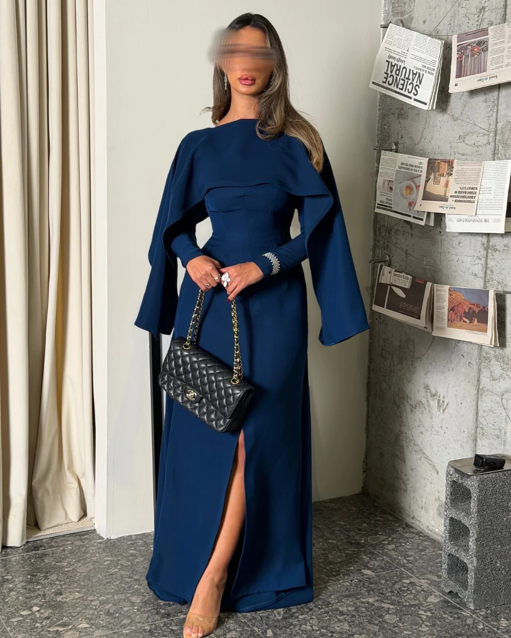 Vestidos largos de cuello alto con pliegues de diamantes de imitación, Jersey a juego personalizado, vestidos para ocasiones a medida, tallas exquisitas disponibles