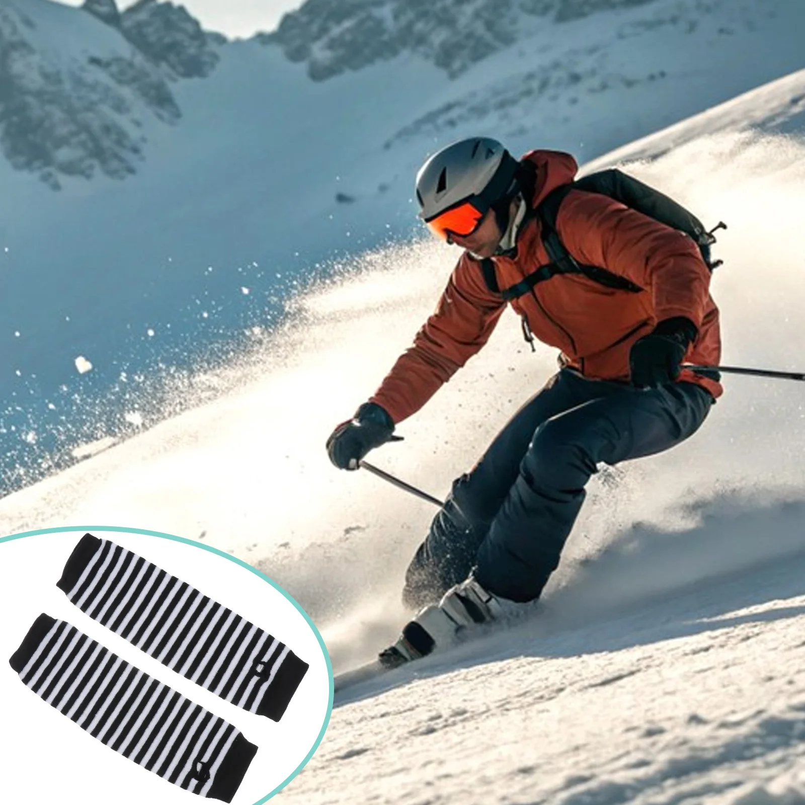 

Arm Warmer Fingerless Gloves Black White Dacron Stretch Long Sleeve Winter Wear For Driving Texting Outdoor Walking Arm