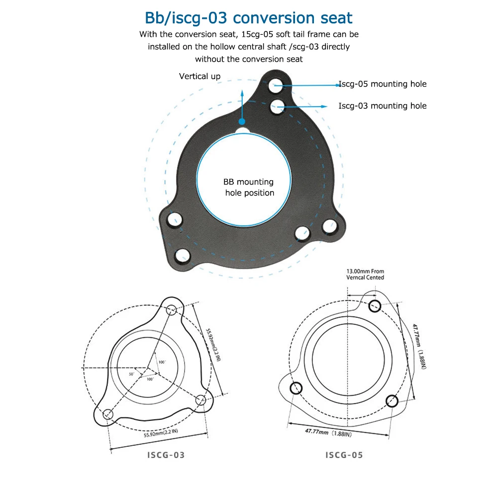 دراجة هوائية جبلية دليل سلسلة قطرة الماسك قرص واحد ثابت دليل الموتر خفيفة الوزن سلسلة حامي ل ISCG-03/05 #2