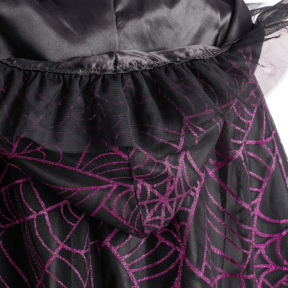 مجموعات أزياء الساحرة للفتيات، عباءة الهالوين التأثيرية، عباءة لحفلات أعياد ميلاد الأطفال، قناع عصا، ملابس الأداء