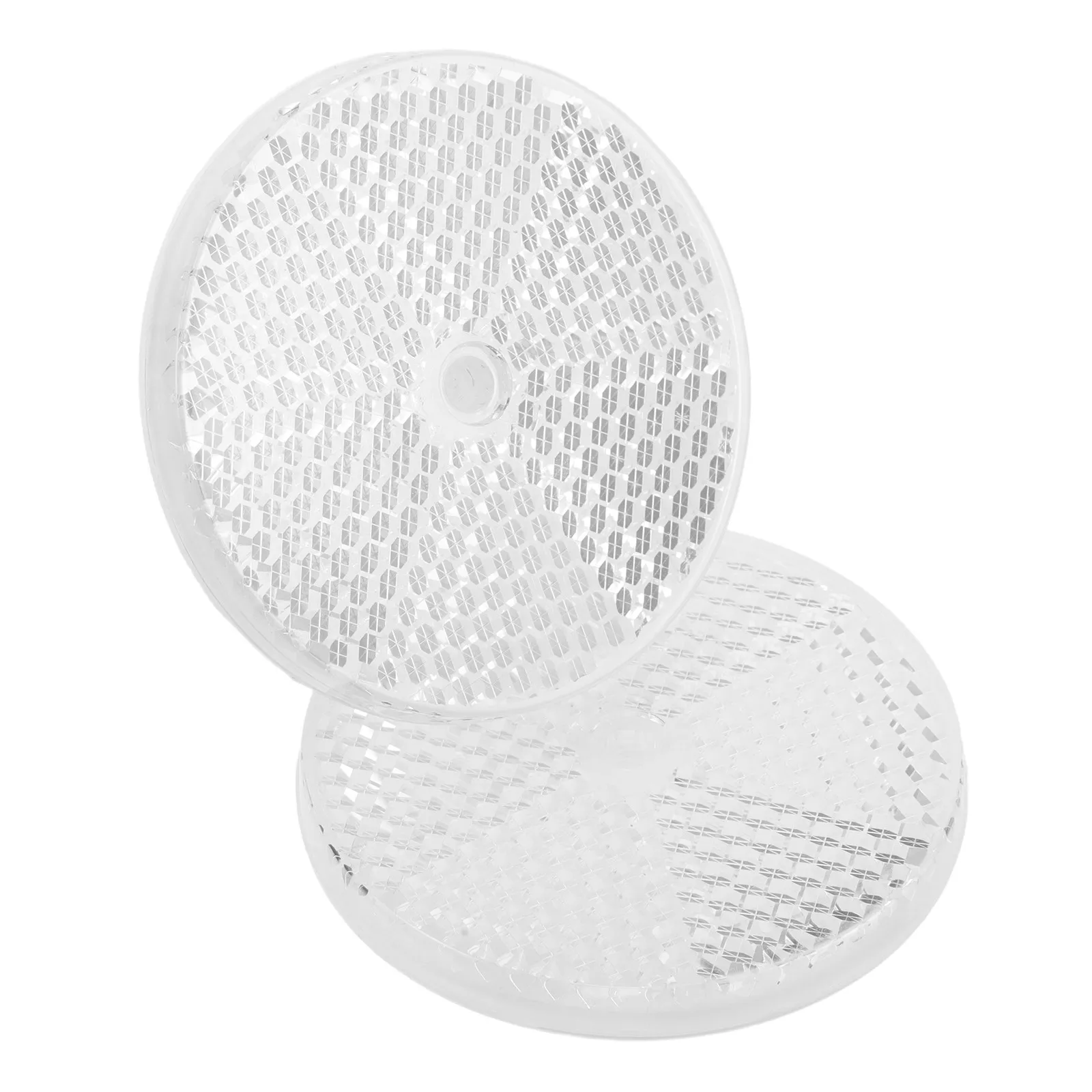 2Pcs Round Photoelectric Sensor Reflective Panel Retro Reflector Honeycomb Grating Improved Beam Reflection for Automation