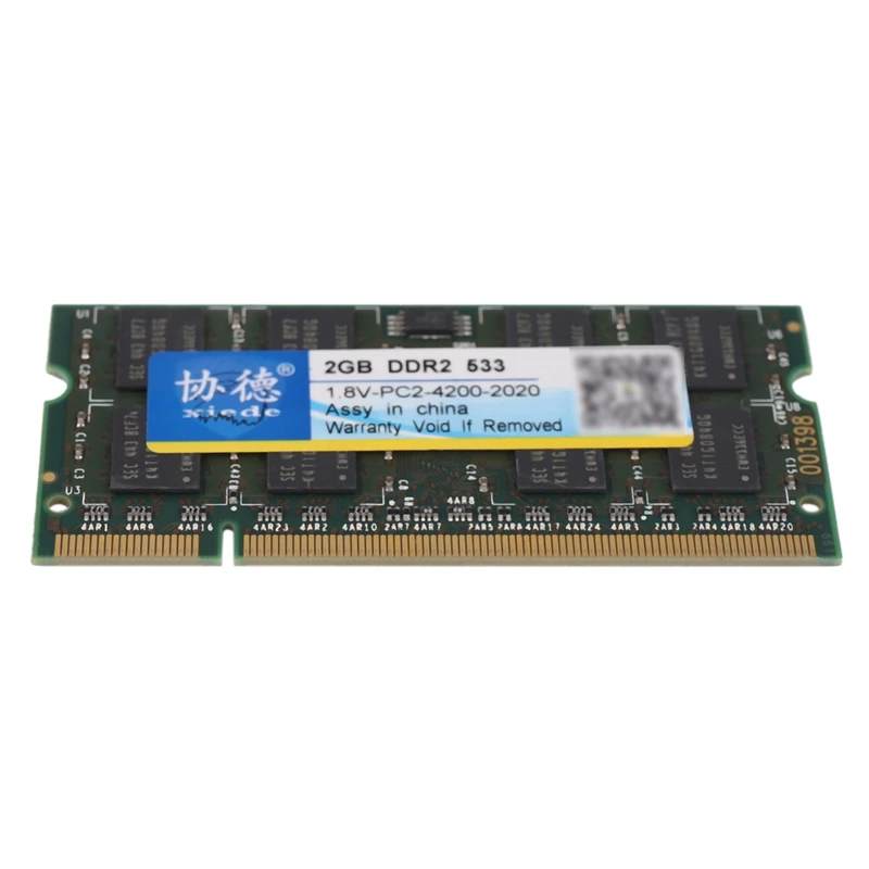 Xiede Laptop Memory Ram Module Ddr2 533 Pc2-4200 240Pin Dimm 533Mhz For Notebook X029