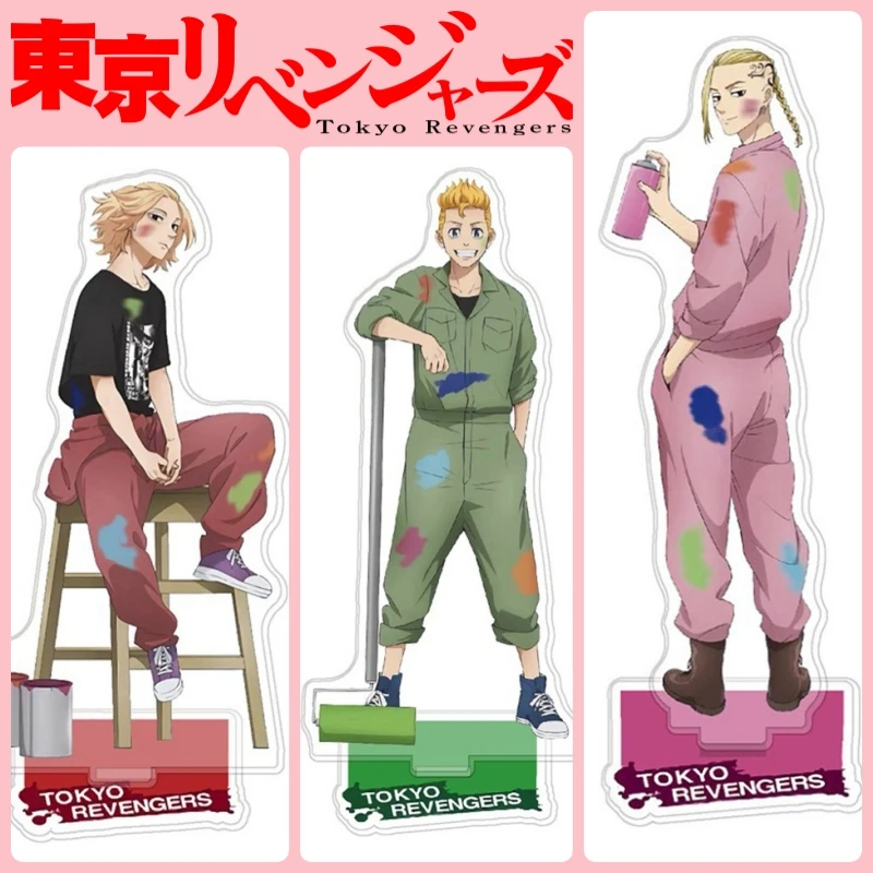 Anime Tokyo Revengers Acrylic stand Hanagaki Takemichi Sano Manjiro Ryuguji Ken figure Stand Plate Cosplay Prop Decor 15cm