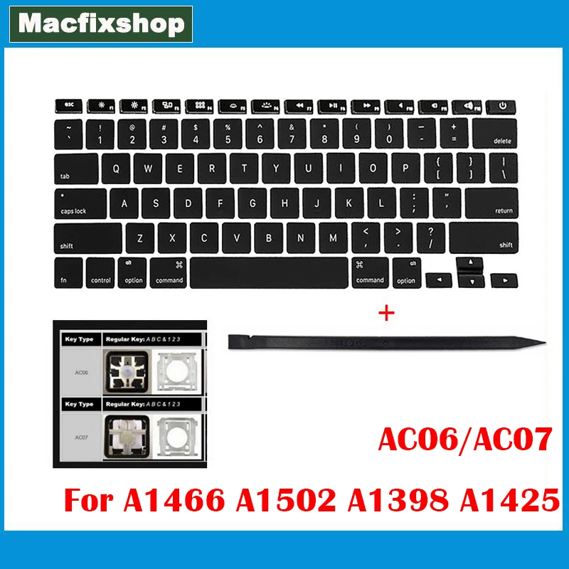 

Клавиатура для Macbook Air Pro 13, 15 дюймов, клавиши для ноутбука AC06, AC07