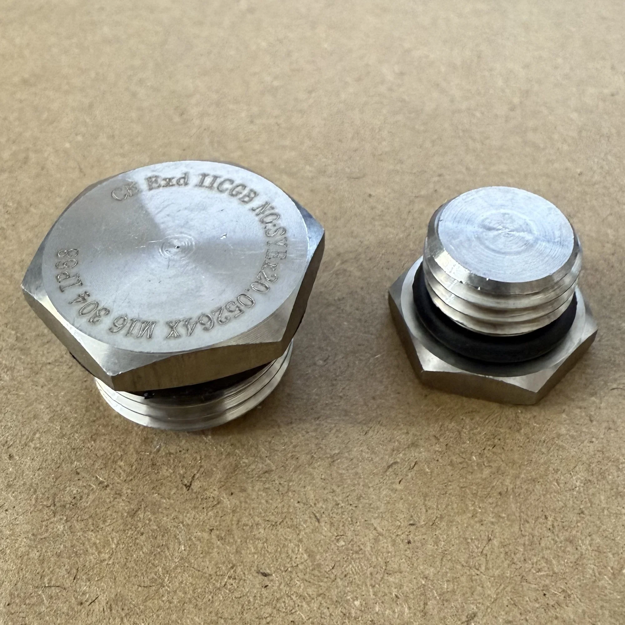 M12 M14 M16 M18 M20 M22 M25 M27 M30 Metric Male Thread 304 Stainless Steel Hex Head Pipe Plug Fitting End Cap Screw Plug