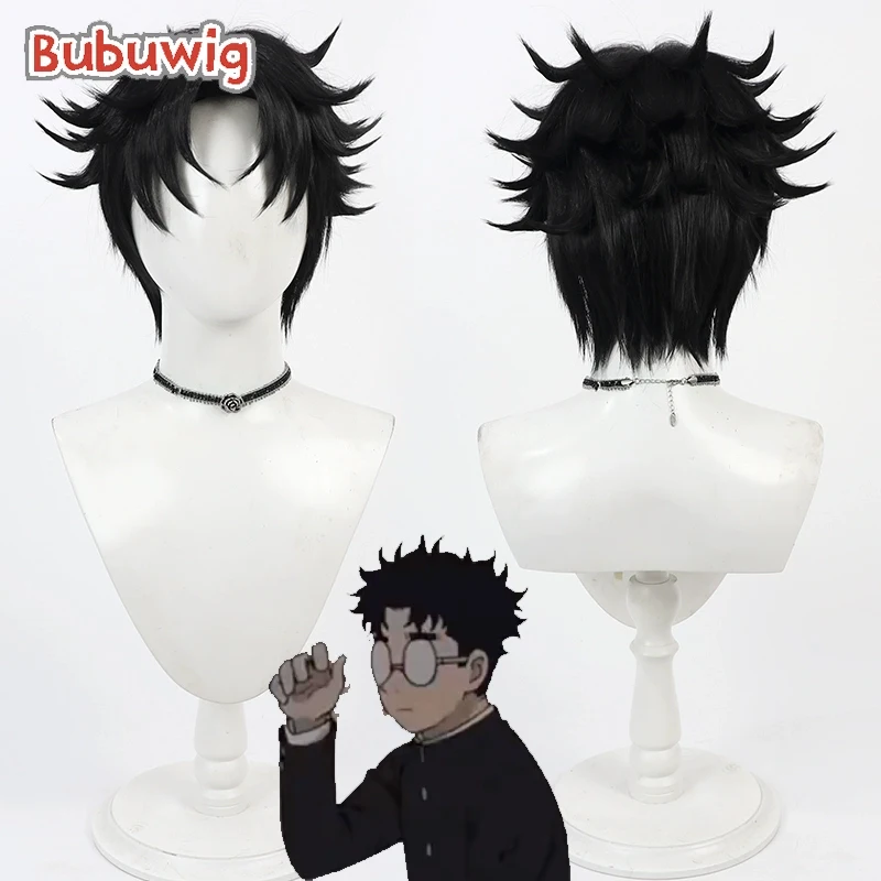 

Bubuwig Synthetic Hair Okarun Ken Takakura Cosplay Wigs Dandadan: Okarun Ken Takakura 30cm Short Black Men Wig Heat Resistant