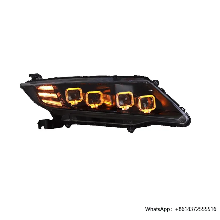 

DHigh Quality LED Headlight FOUR LENS Headlamp DRL Signal Light Headlights For Honda City Bugatti Style 2014-2020