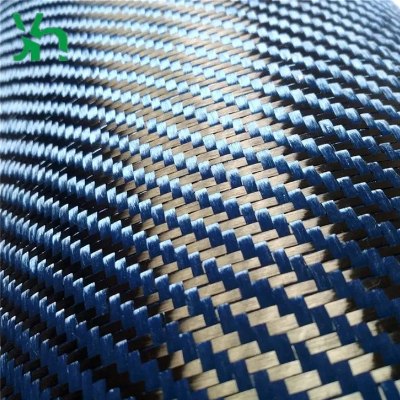 

3k 210g синяя кевларовая ткань, арамидная смесь, огнестойкая, используется для ручной ткани из углеродного волокна в мебели.