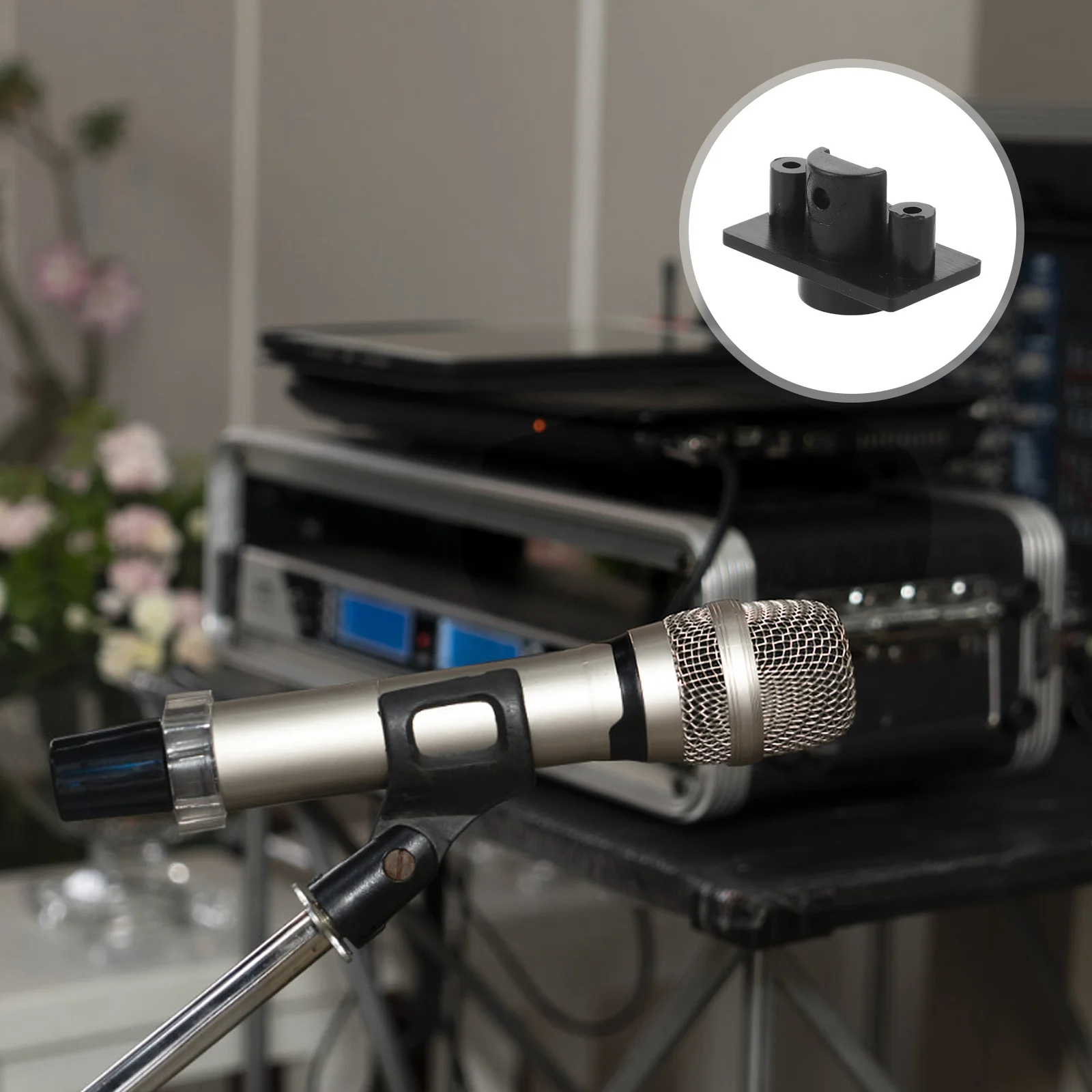 

20pcs Wireless Microphone Kit Plastic Mic Antenna Base Replacement For Studio Party Ktv Easy Install Microphone Antenna Mount