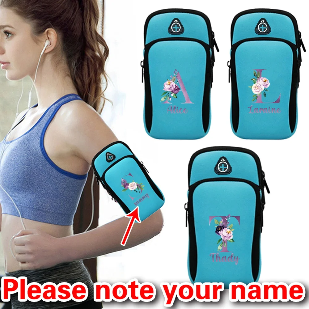 

Personalized Customized Running Arm Bag Mobile Phone Headset Key Mobile Phone Bag Jogging Fitness Gym Arm Bag