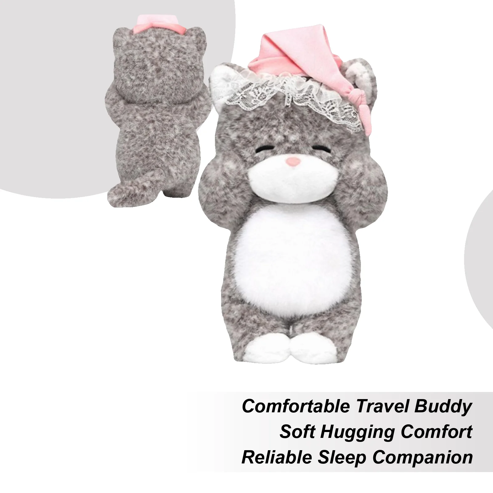 

Cat Plush 13.8 Inch Soft Cute Sleepy Toy Cat For Kids Living Room Bedroom Sofa Bed Chair Bedside Desk Home Car Decoration Kids