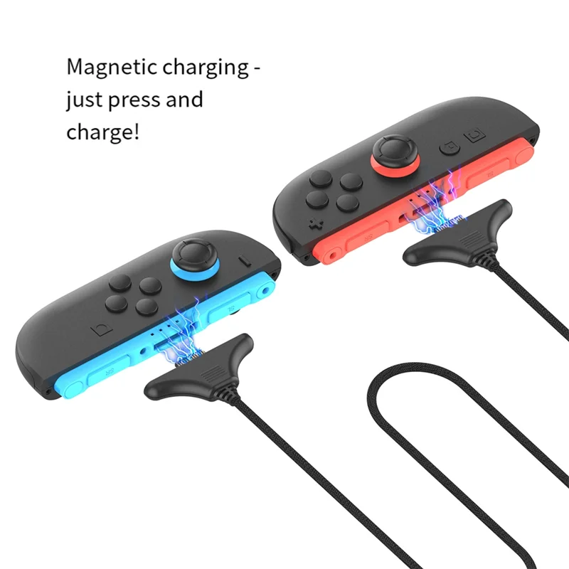 【Buy It-Now!】Joy Pad Charger Cable For Nintendo Switch 2, Magnetic Charging Cable  Length With Reversible Interface Joy Pad Co