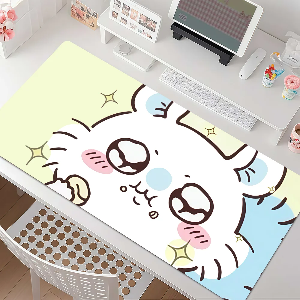 Cartoon cute M-Momonga C-Chiikawa Mouse Pad Square Office Gaming Desk Mat Waterproof Non-Slip Rubber Decorative