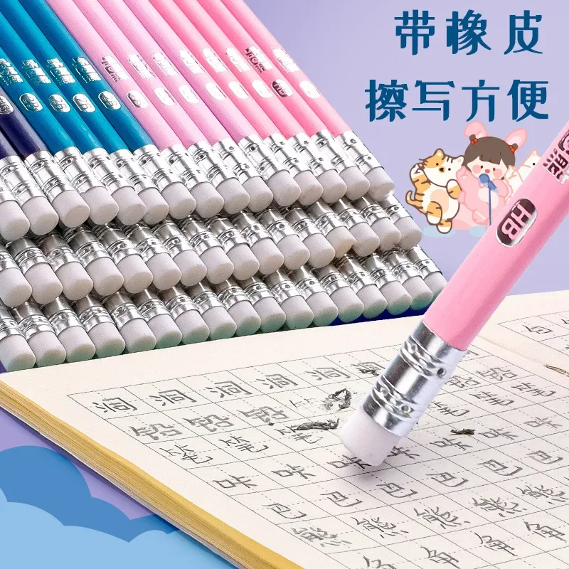 Pencil Correction for Elementary School Students Using Hole Shaped Pencils 2B Triangle Grip for Children Beginners 2 To HB Pens