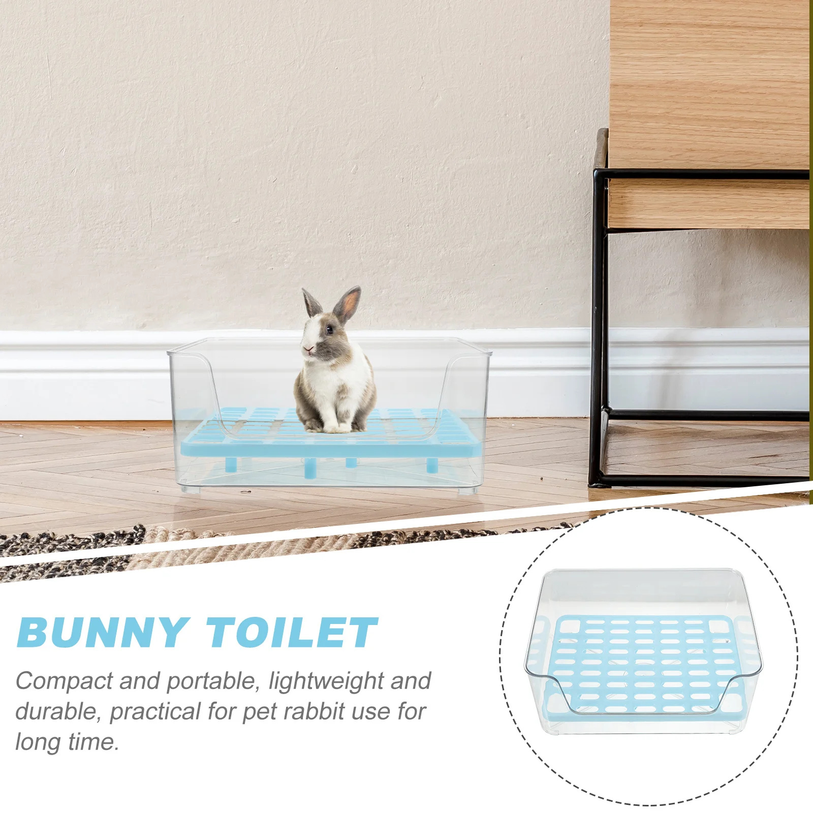 

Small Pet Toilet Transparent Rabbit Litter Box Trainer For Bunny Hamster Guinea Pig Potty Corner Pet Supply Rabbit Toilet Basin