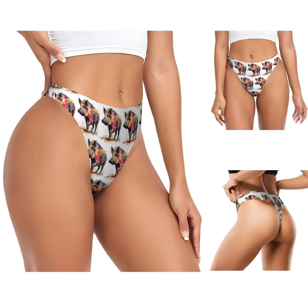 calcinhas-g-string-coloridas-personalizadas-com-estampa-de-javali-respiraveis-confortaveis-e-elasticas-para-mulheres