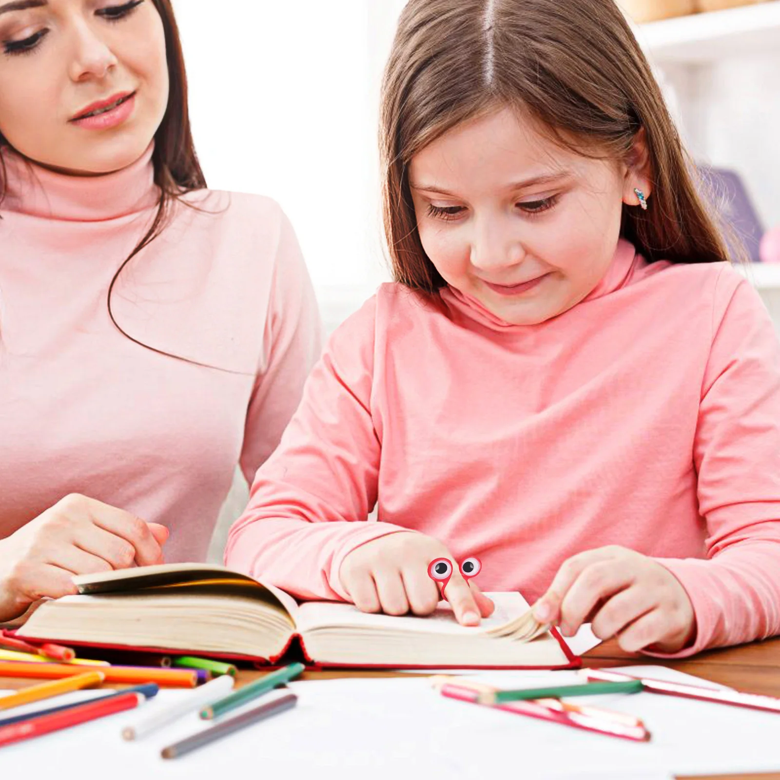 

20Pcs Finger Activity Ring Large Eyes Puppets Multicolor Plastic Safe Smooth Creative Learning Role Play Storytelling Daycare