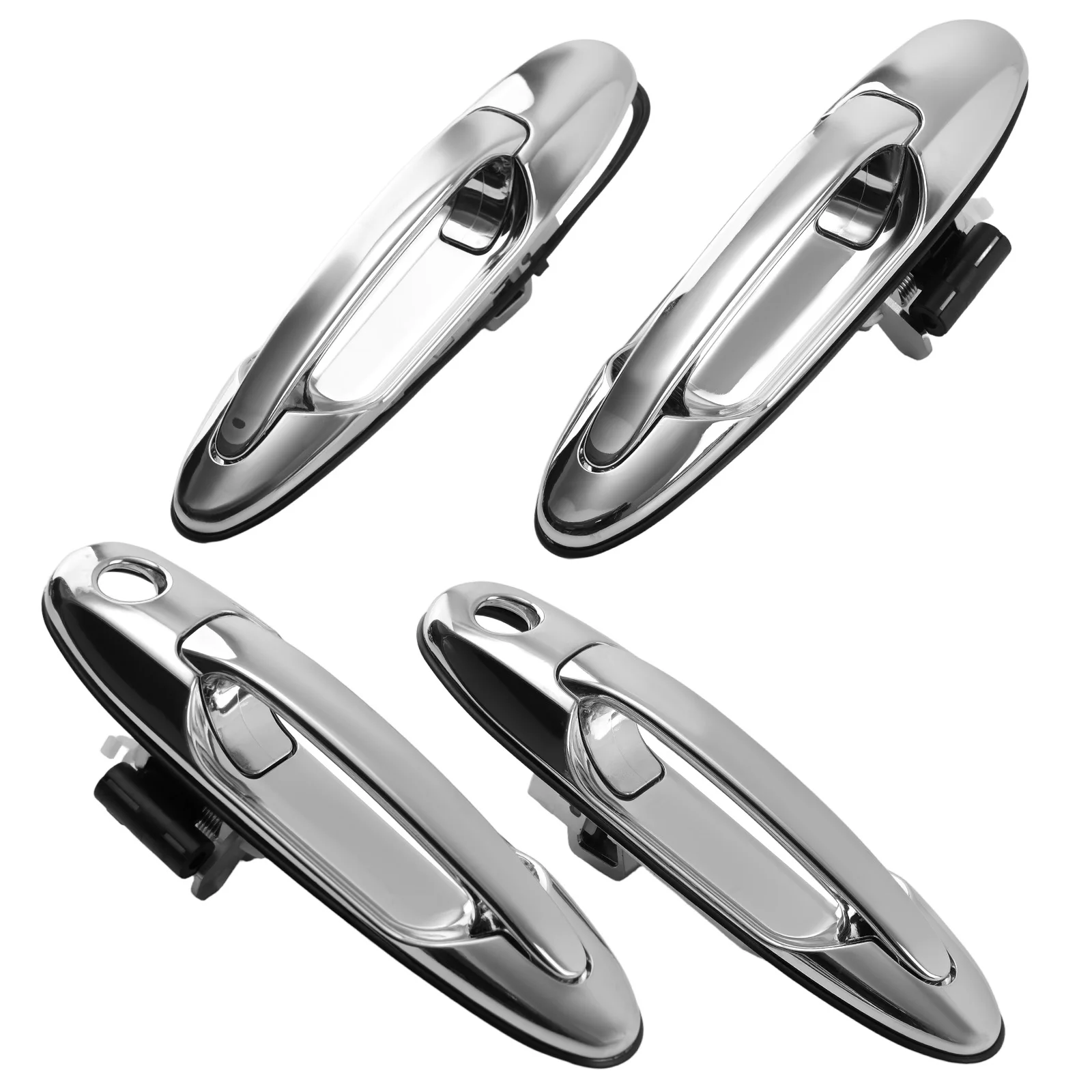 

Комплект дверных ручек для Toyota Land Cruiser V8 1998-2007, 69210-60061, серебристый, 4 шт.