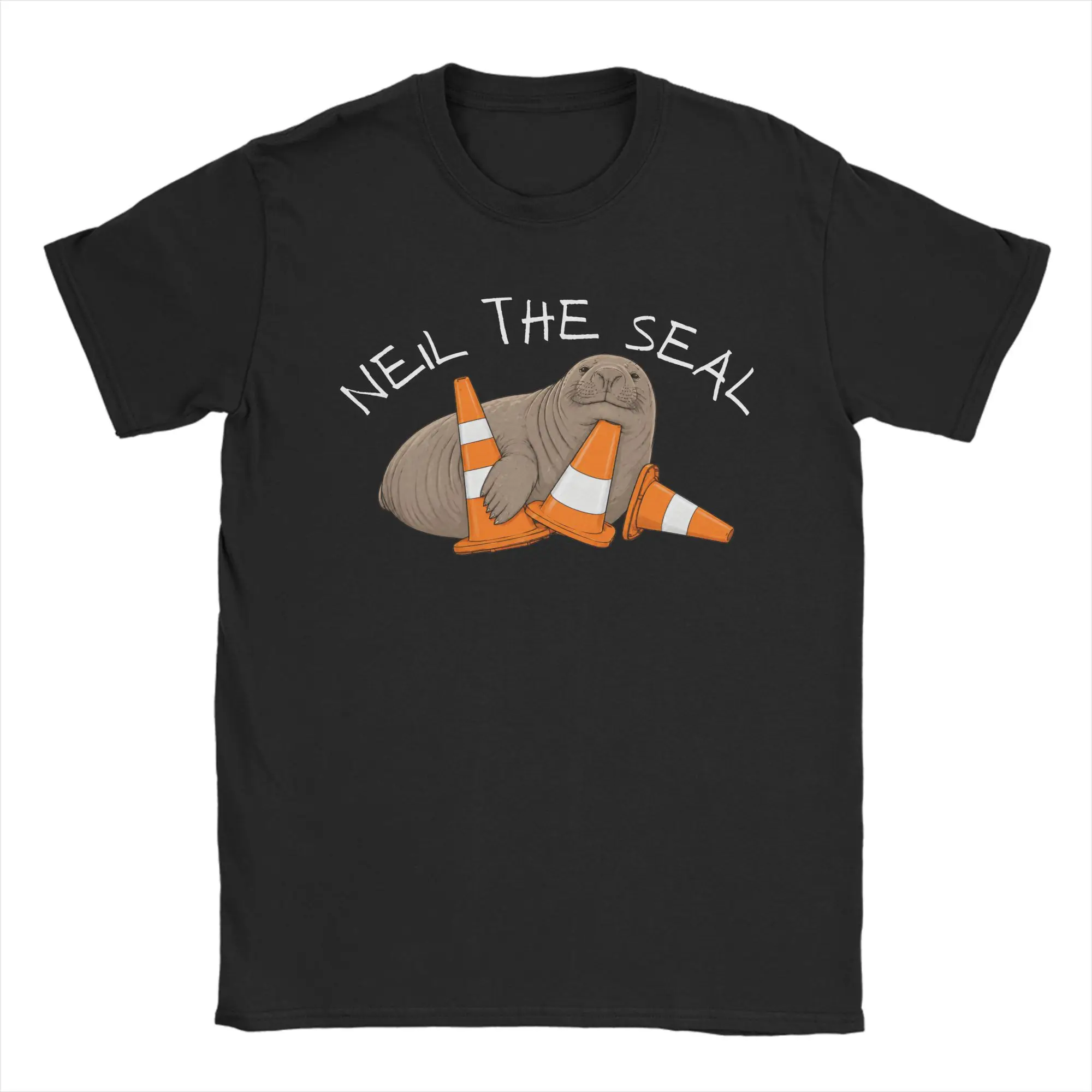 Casual T-Shirt Summer Neil The Seal Tasmania Elephant Seal Hip Hop T-Shirts  Cotton Tshirt for Man Y2K Short Sleeve Clothing