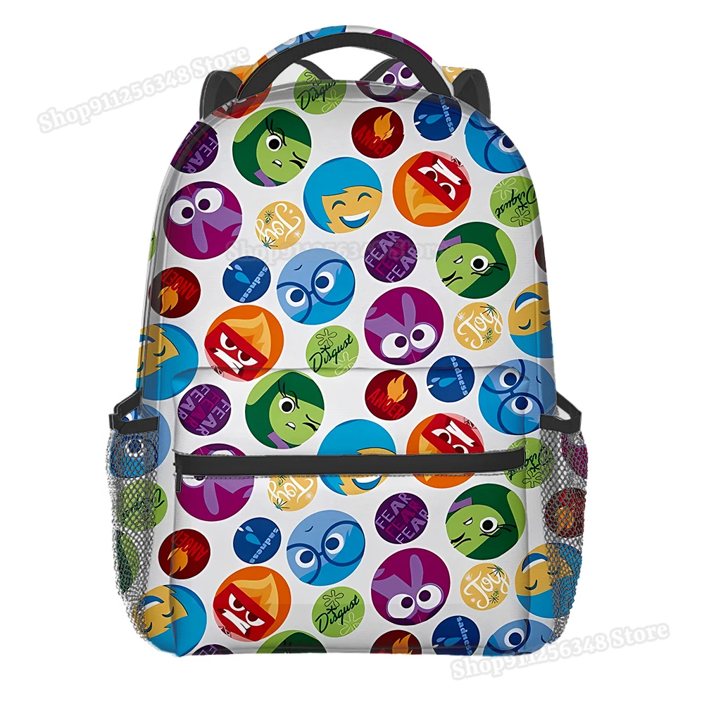 Disney Inside Out 2 Backpack Kids Back To School Bag Student 3D Anime Graphic Print Knapsack Cartoon Rucksack Large Capacity