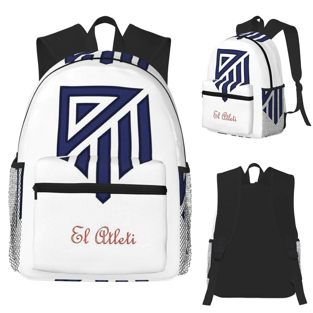 

El Atleti Student Backpack School Bag Hiking Travel Daypack for Boys Girls Fashion Bookbag Shoulder Bags