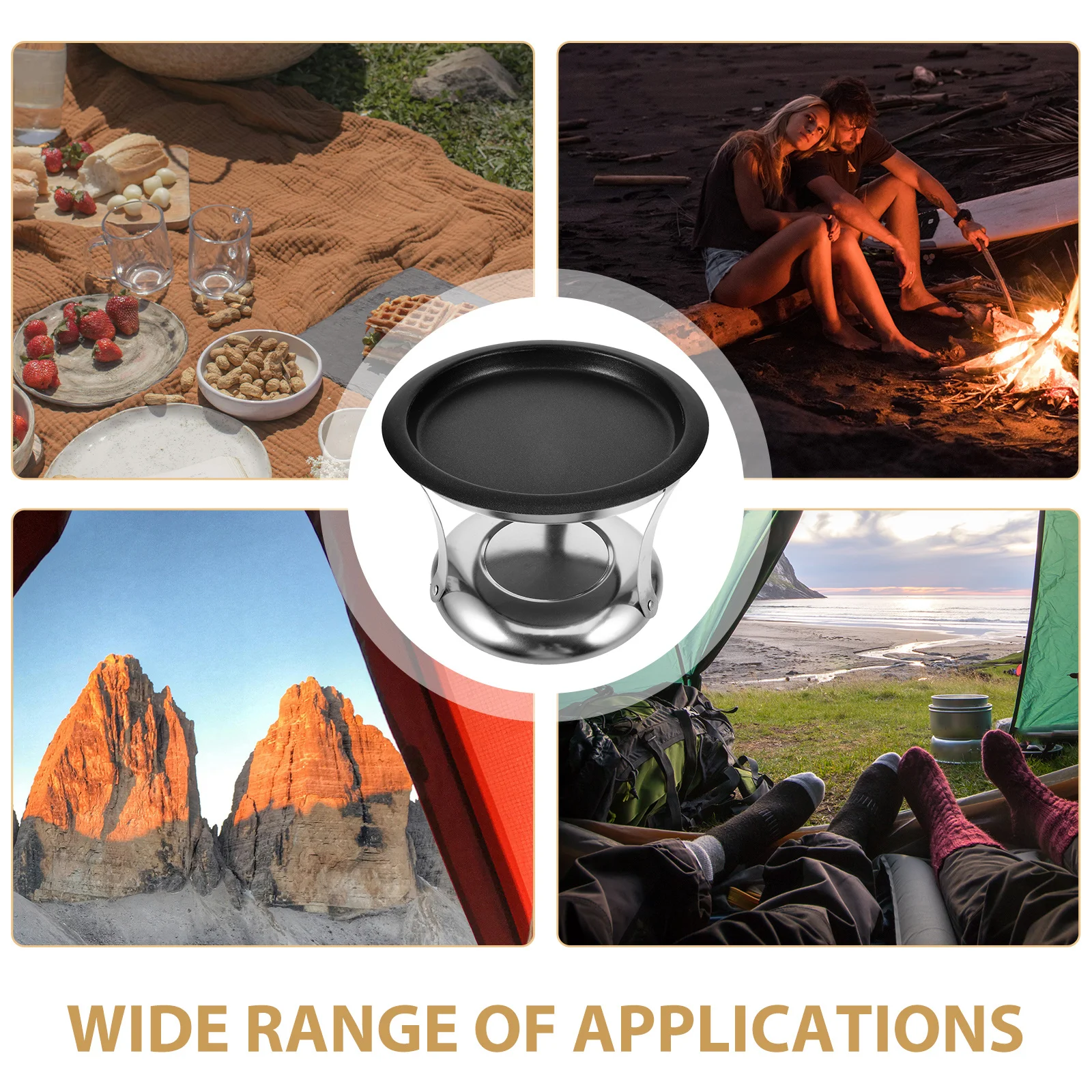 

1Set Stainless Steel Buffet Stove Rack Heavy Duty for Buffet Dish Warming and Food Serving Grilled Stove