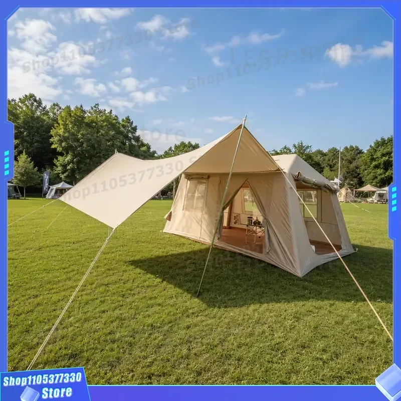 SUV Inflatable Tailgate Tent 380x230x190cm 210D Oxford Fabric Car Rear Camping House High Strength PVC Air Column Portable