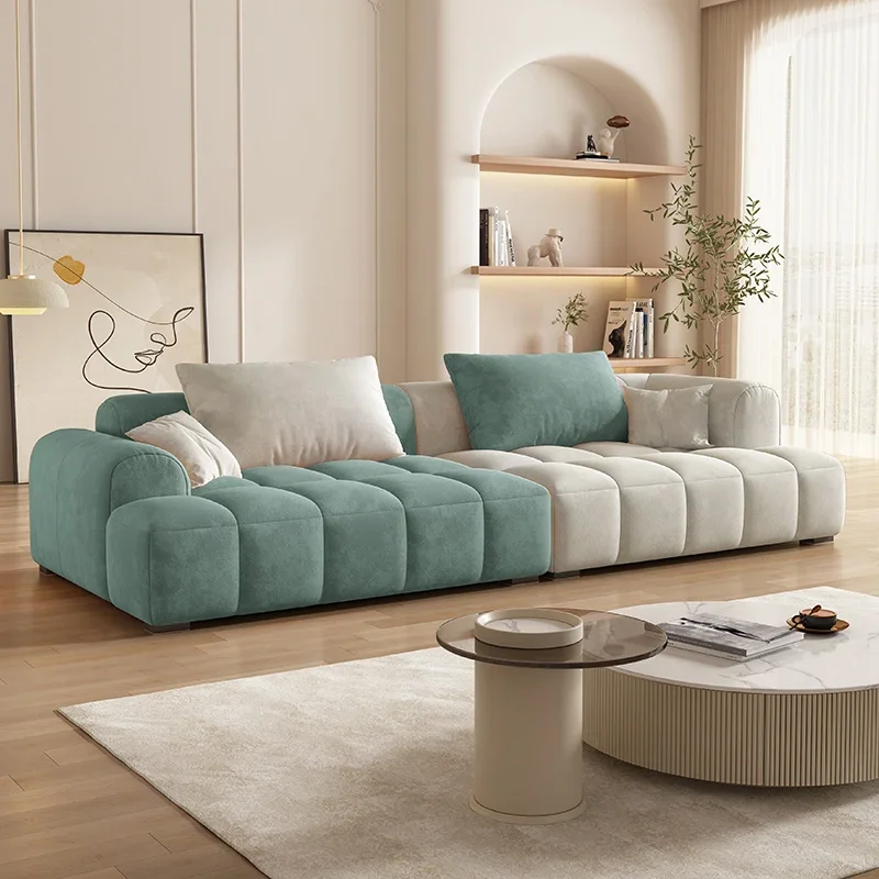 

Minimalista Velvet Living Room Sofa Recliner Armchair Quilted Relax Living Room Sofa Pouf Simple Mobili Per La Casa Furniture