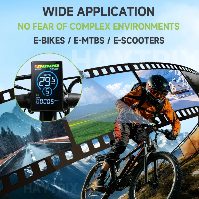 M5C【LECTRIC Specialized】 E-Bike LCD-Display Roller-Zubehör Fahrrad-Tachometer für Fatbike-Bildschirm Fahrradcomputer – Detail 2