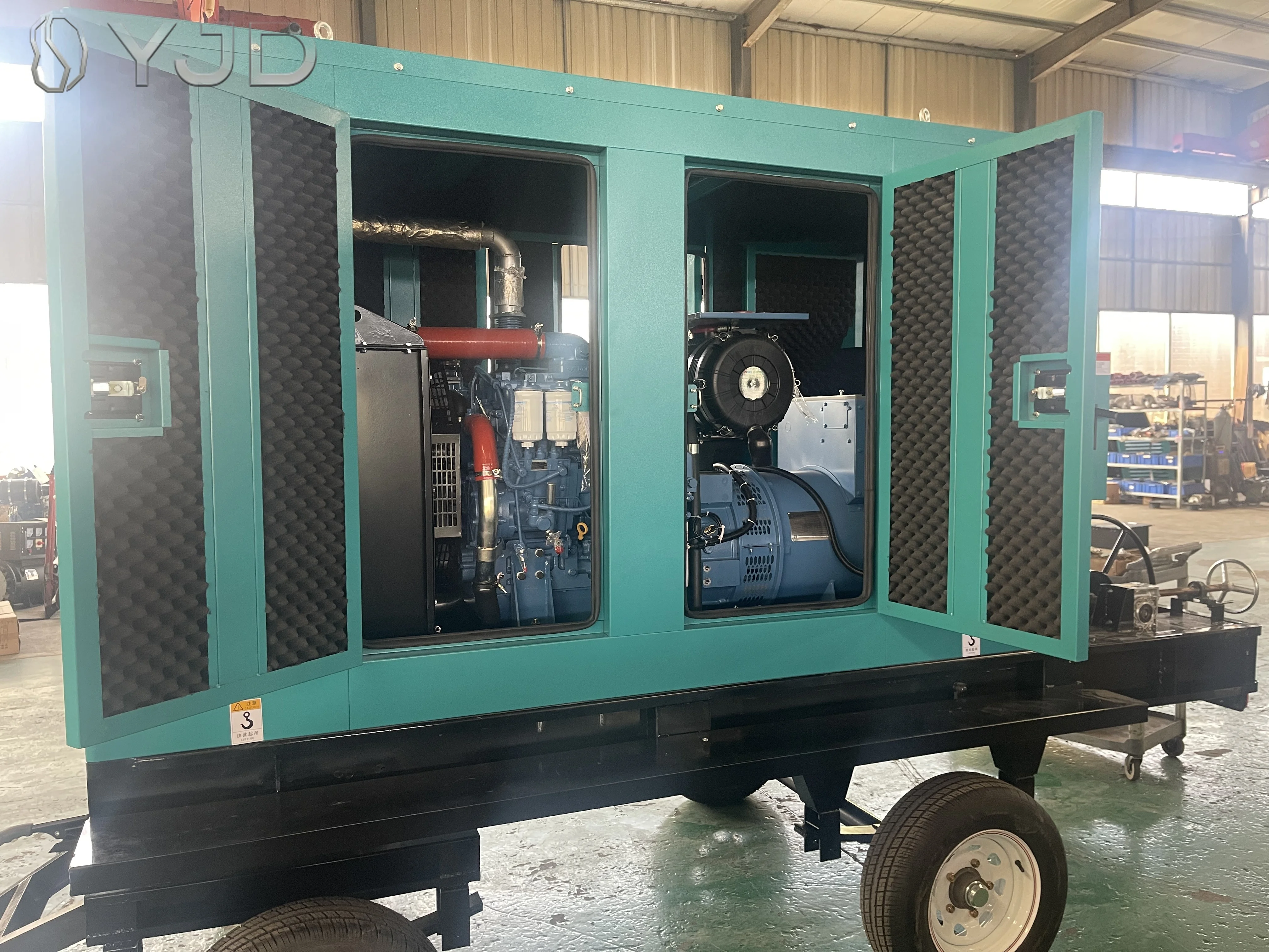 Yu-chai YC6B180L-D20 120KW 150KVA Generators Super Silent Trailer Mobile Diesel Three Phase With ATS Electric Generator Genset