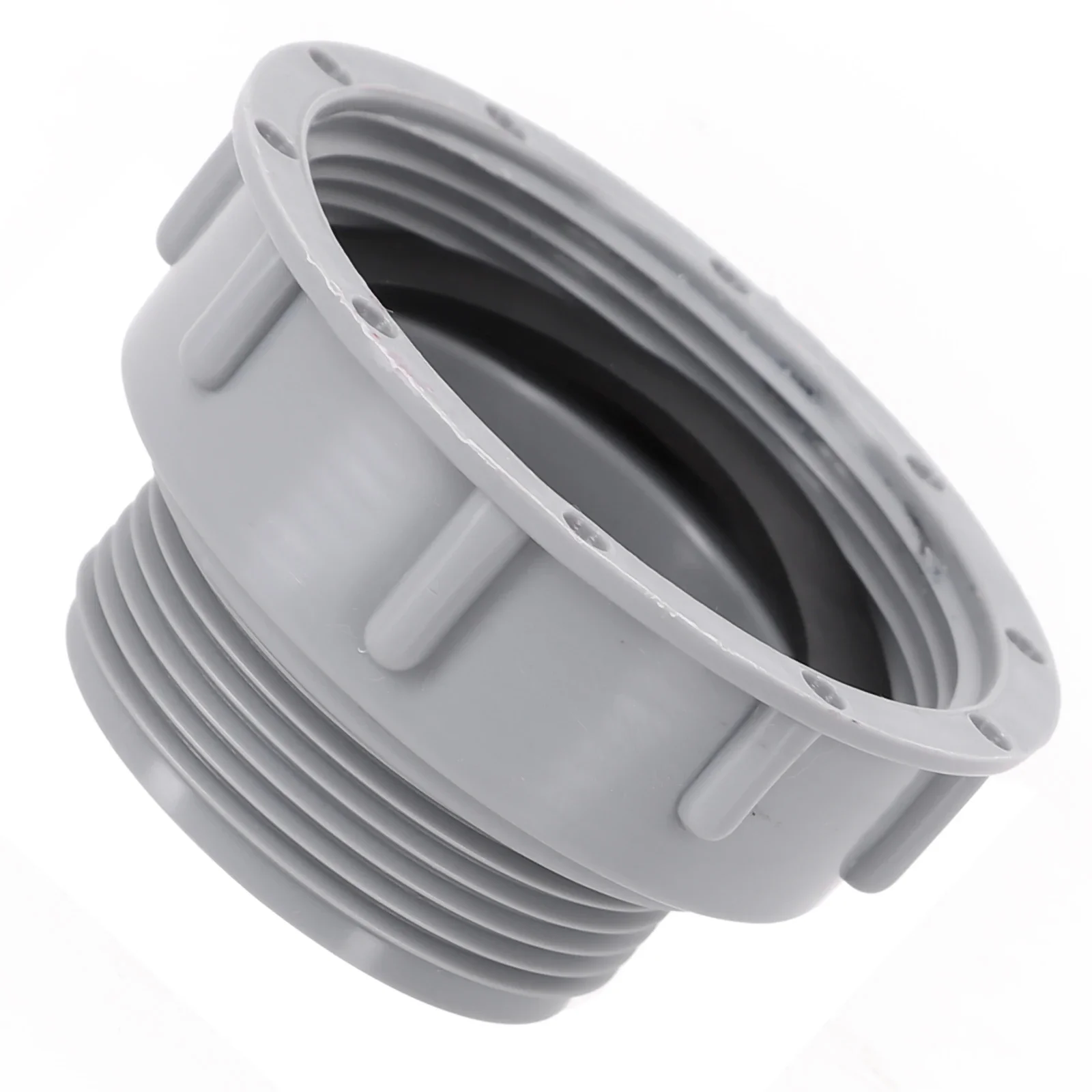 Adaptador reductor para fregadero de cocina, Conector de manguera de rosca para arandelas de Carboy, manguera de jardín, plástico Gris