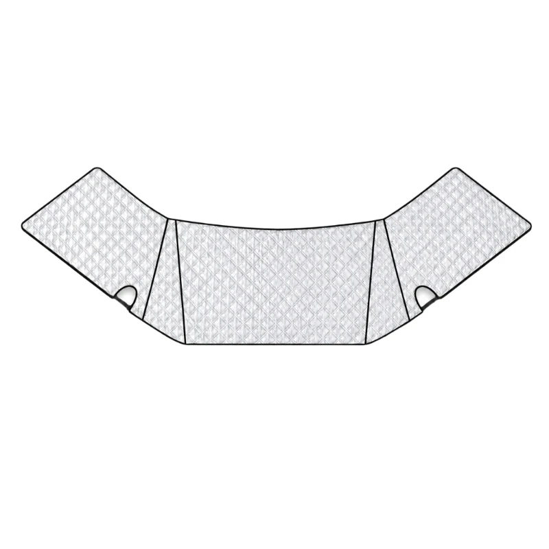 Motorhome RVs Windshield Barrier for Dust and Rain with Foldable Storage for Campground Parking and Regular Outdoor Stops H8WE