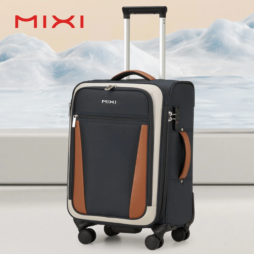 

Mixi Men Business Travel Oxford Luggage 20 Inch Women Carry-On Suitcase Spinner Wheels Rolling Bag M8010