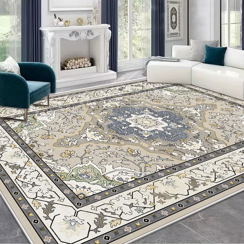 Art Persian Carpet Luxury Ethnic Style Living Room Carpets Bohemian Decoration Bedroom Rug Comfortable Soft Machine Washable Rug