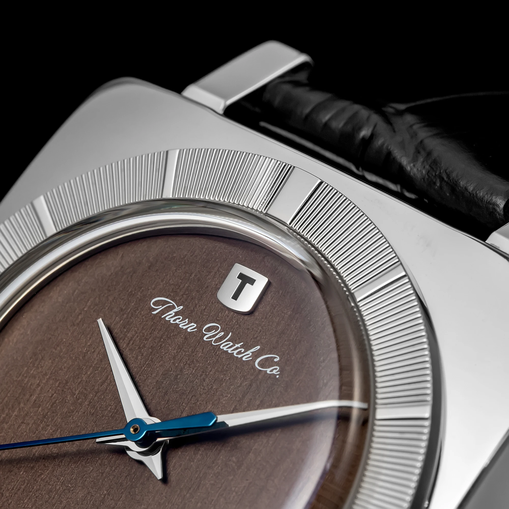 THORN T016 Automatic Mechanical Watch PT5000 Movement Sapphire Crystal 50M Waterproof Cow Leather Strap Men Women Wristwatch