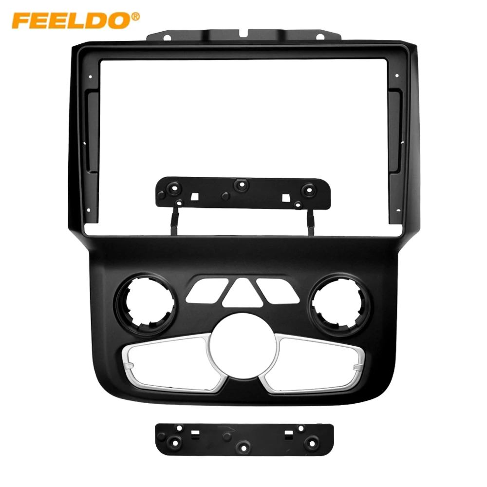 

Автомобильная аудиосистема с 9-дюймовым большим экраном, рамка для установки на приборную панель, адаптер для Dodge RAM 1500/2500 (13-19), рамка для автомагнитолы.