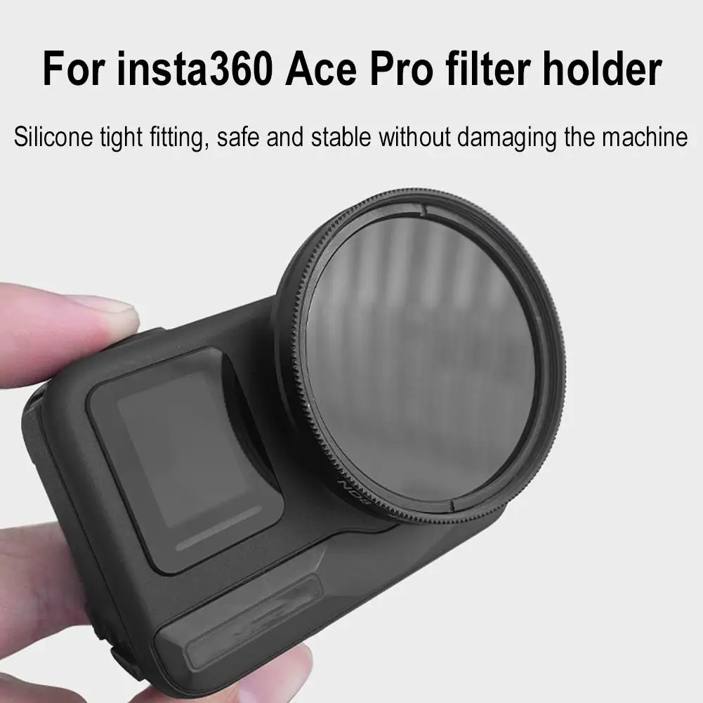 Portafiltro per obiettivo della fotocamera per Insta360 Ace Pro/ACE 49mm filtro telaio protettivo universale in metallo