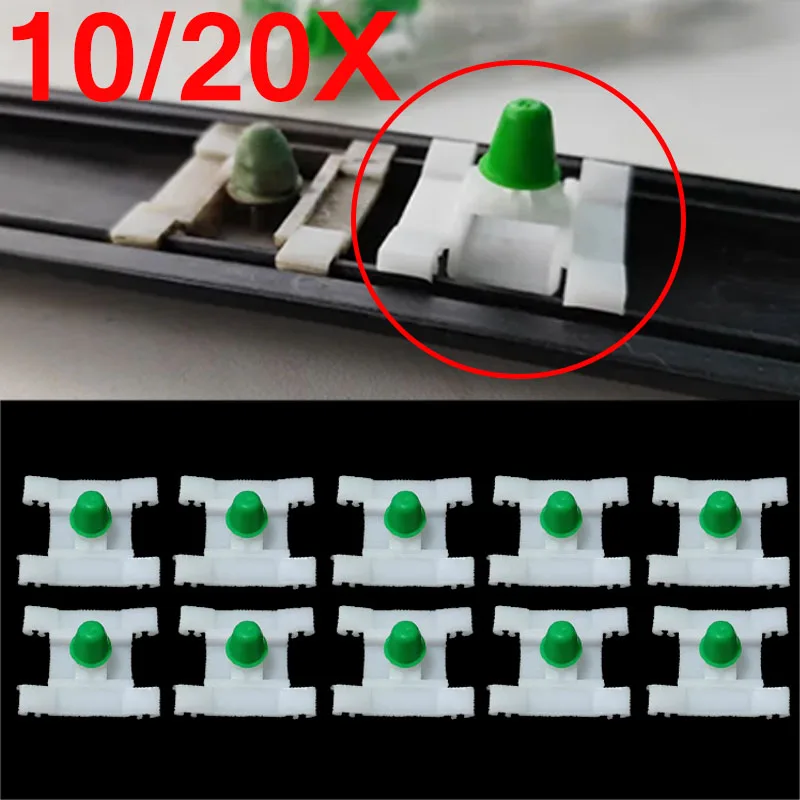 10/20X Auto Door Trim Bump Strip Clips Molding Short Stem For Vw Golf Mk 3 1H0853585B Door Trim Clips Plastic Trim Clips