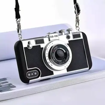 Pouzdro s 3D retro kamerou Emily v Paříži pro iPhone 11 12 13 14 15 16 Pro Max Plus XS XR X 16Pro I16 ProMax Cover Příslušenství 8 nejlepší prodej Pouzdro na telefon Emily v Paříži - №4