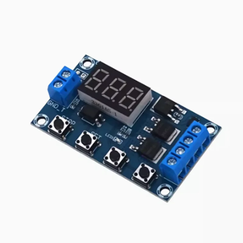 DC 12V 24V Dual MOS Tube LED Digital Time Delay Relay Trigger Cycle Timer Delay Switch Circuit Board Timing Control Module