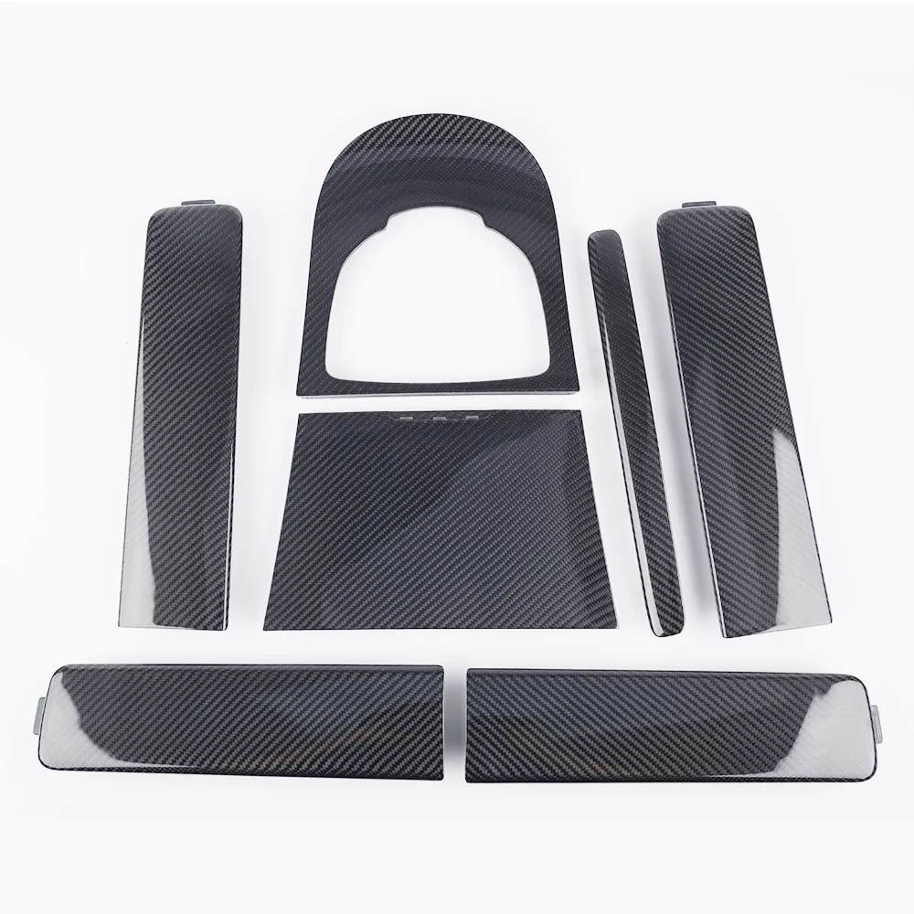 For Mercedes Benz G-Class W464 G350 G500 G63 AMG 2019+ 8PCS Interior Center Console Gear Shift Panel Cover Door Handle Tirm
