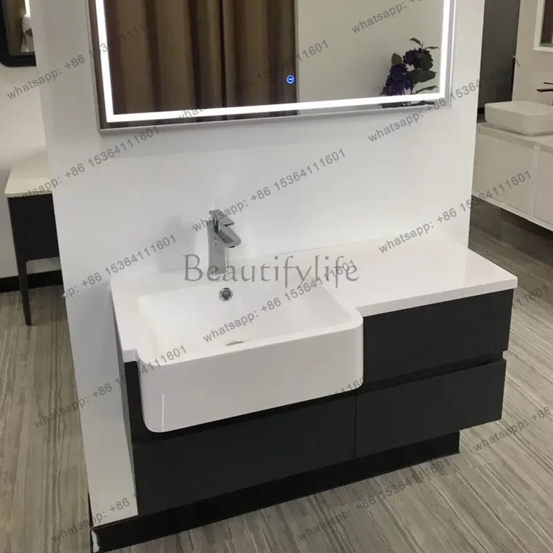 Export big belly basin, bathroom cabinet combination, intelligent washbasin, simple bathroom washstand
