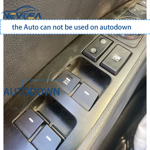 Imagen 2 del producto NEVOSA para Hyundai Elantra 2017 2018 2019 2020 93570F2100 interruptor de ventanilla eléctrica principal del conductor delantero izquierdo 93570-F2100 93570-F2000