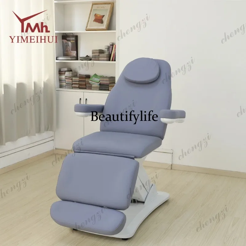 TTT Modern Design 3 Motors Massage Lift Table Electric Eyelash Facial SPA Cosmetic Beauty Salon Bed