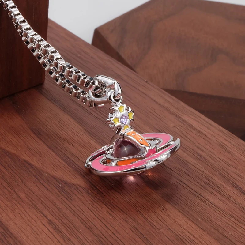 

S925 sterling silver three-dimensional meteor pendant necklace classic punk style personalized design fashion trend accessories