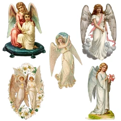 Three Ratels QCF330 Nostalgic European Angel Mercy Saints Classic Mural Style Customized Art Wall Sticking Scratches Blocking