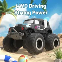 JJRC Q182 2.4G RC Amphibious 4WD Double sided Climbing Car Boys Summer Water Toy Children Stunt Car Birthday Gifts