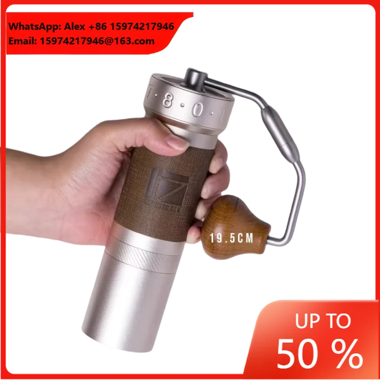 Aluminum 48mm Burrs Finer Adjustment Mechanism Classic Design Primarily Designed 1Zpresso ZP6 S Special Manual Coffee Grinder