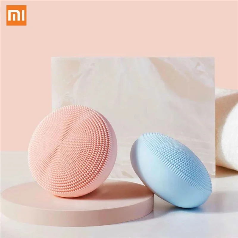 Xiaomi Mijia Smart Electric Facial Cleanser Massage Brush Silicone Sonic Face Deep Cleansing IPX7 Waterproof Skin Cleaning Tool